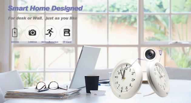 HD 1080P Wall Clock DVR Security