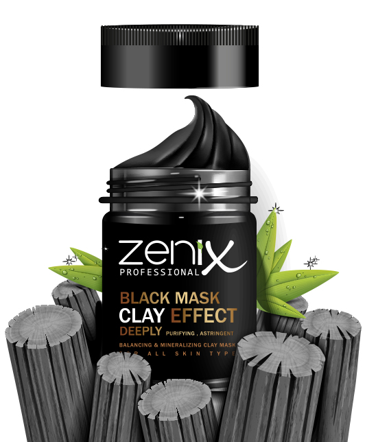 Zenix Clay Effect Black Mask