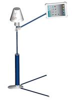 iPad Floor Stand with Reading Lamp KP-922 (Blue)