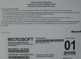 windows vista ultimate OEM