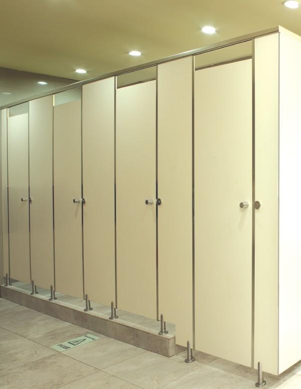 Phenolic Toilet Partition Water Proof HPL Toilet Cubicle