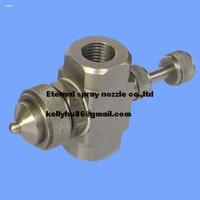 air & water atomizing nozzle( round,flat fan,wide angle,external mix))