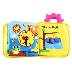 Baby Soft Cloth Book For Learning Animals For Infant Educational Toys
