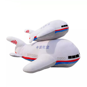 Beautiful appearance 100% polyester fibers custom plush plane toy