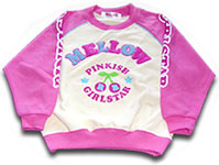 long sleeve of girl's knited shirt
