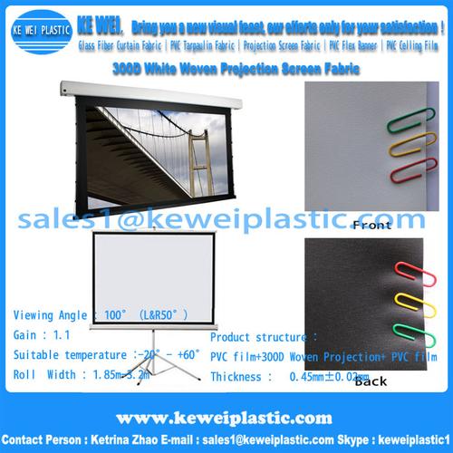 Matt White Woven Projection Screen Fabric