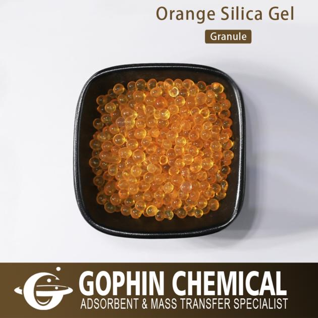 Allochroic Orange Changing Color Silica Gel