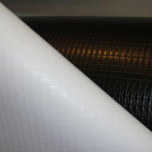 Blackout Black White PVC Flex Banner 