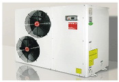 Air source hot water heat pump for house warming
