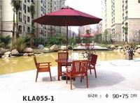 park chair and table