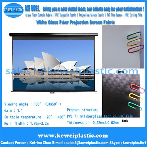 Matt White Glass Fiber Projection Screen Fabric