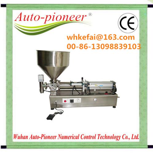 Semi-automatic pneumatic control paste cream liquid filling machine