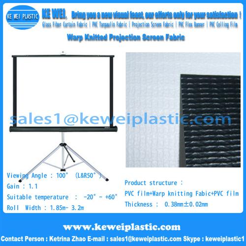 Matt White Warp Knitted Projection Screen Fabric 
