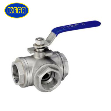 T type three-way ball valve