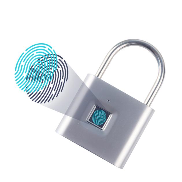 Quick Smart Unlock Biometric Padlock USB Rechargeable Fingerprint Padlock Smart Padlock