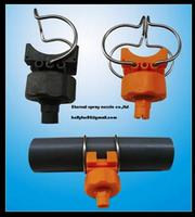 clamp  plastic nozzle (adjustable ball) with single clip eyelet