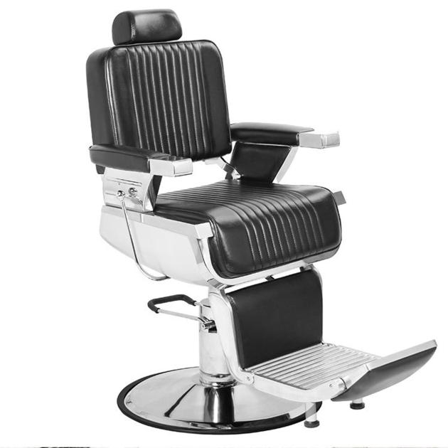 Salon furniture black barber chair