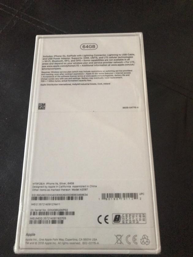 Apple XS 64GB Unlocked New Sealed