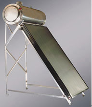 thermo-siphon flat solar water heater