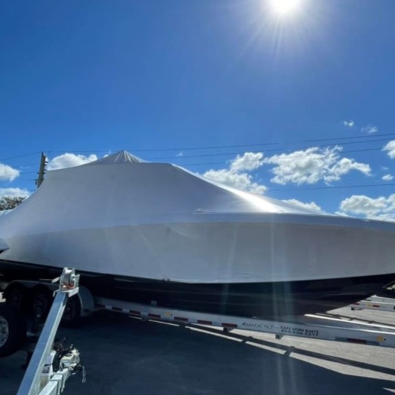 9mil boat white shrink wrap construction wrap film
