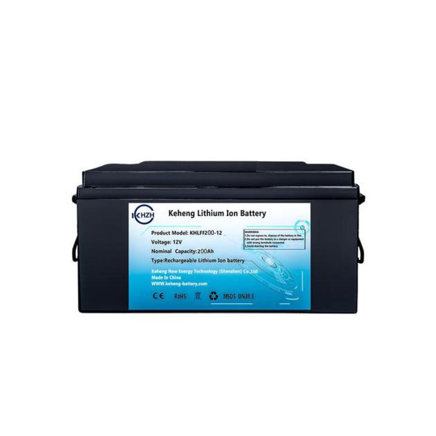 Solar battery 12V 200Ah Lithium Iron LiFePO4 Deep Cycle Battery Built-in BMS