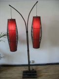 Bamboo floor lamp