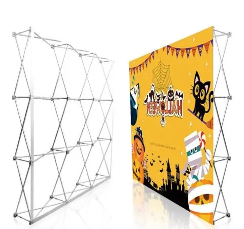 Tension Fabric Pop up Display Stand For Trade Show Backdrop