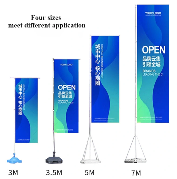 Outdoor Water Based Flag Pole Stand, Custom Falgs