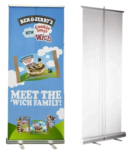 Retractable Banner aluminum alloy roll up banner stand for trade show