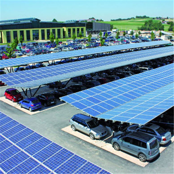 Ground mount solar racking system for solar carport or parking lot,aluminum structure