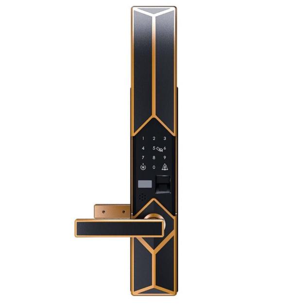 Sliding Cover Fingerprint Door Lock For