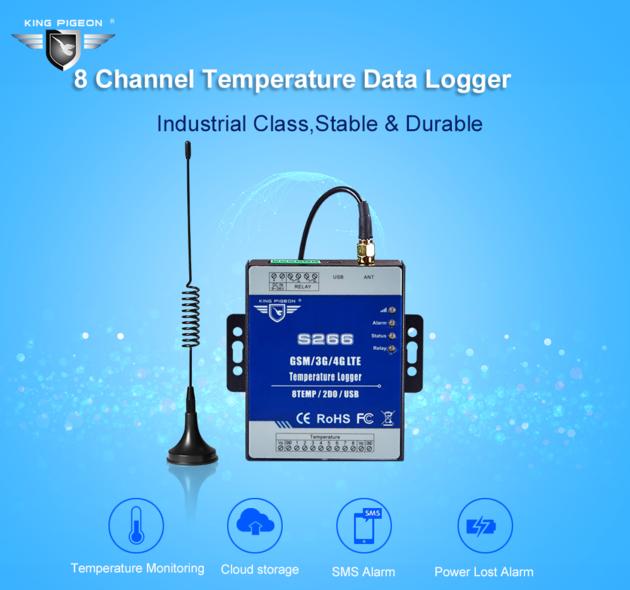 S266 GSM 3G 4G Temperature Data