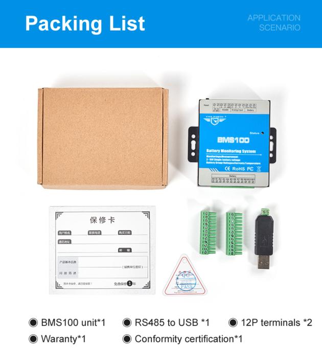 BMS100 Battery Monitoring Module Measure 12