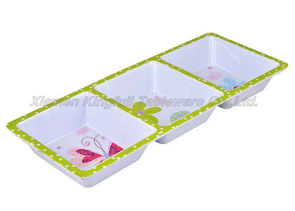 Melamine Plate Set License Plates Chip And Dip Tray
