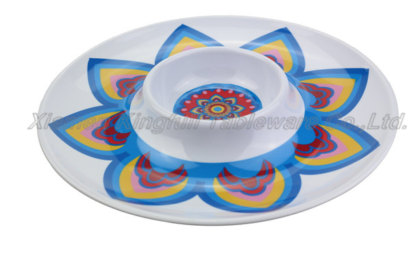 Chip And Dip Platter Plastic Party Plates Chip And Dip