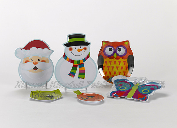 Melamine Dinnerware Set Custom Plates Chrismas Tableware Sets