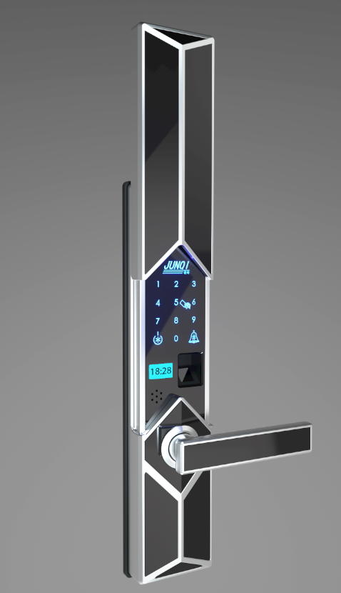 Sliding Cover Fingerprint Door Lock For Smart Home