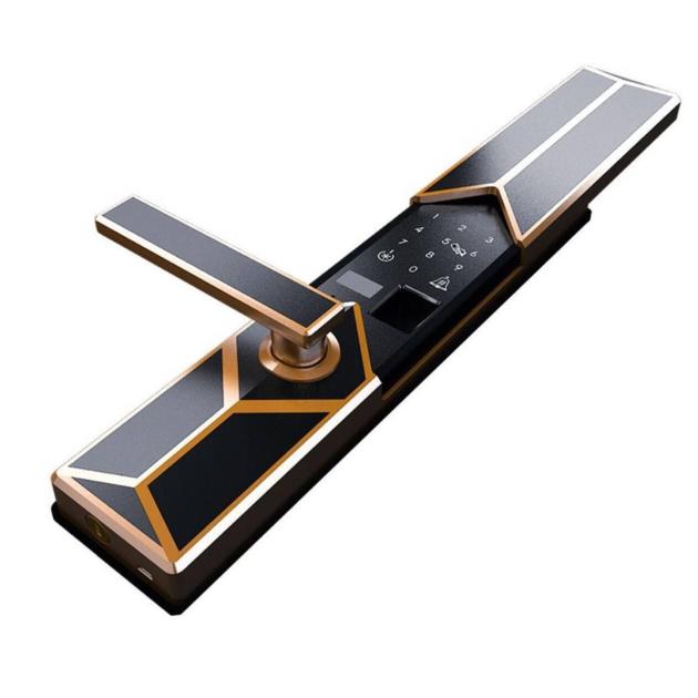 Sliding Cover Fingerprint Door Lock For