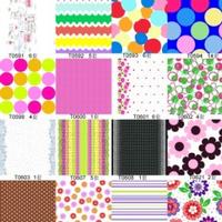 Printed cotton stretch sateen
