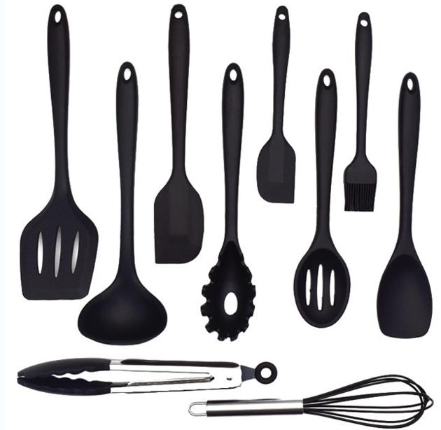 Amazon progessive unique 10pcs silicone kitchen accessory chef kitchen tools