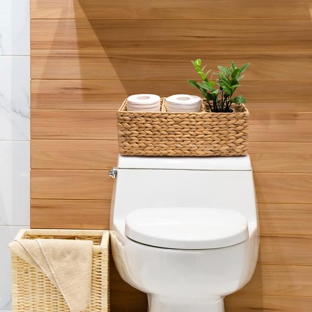 Water Hyacinth Toilet Paper Tank Tray