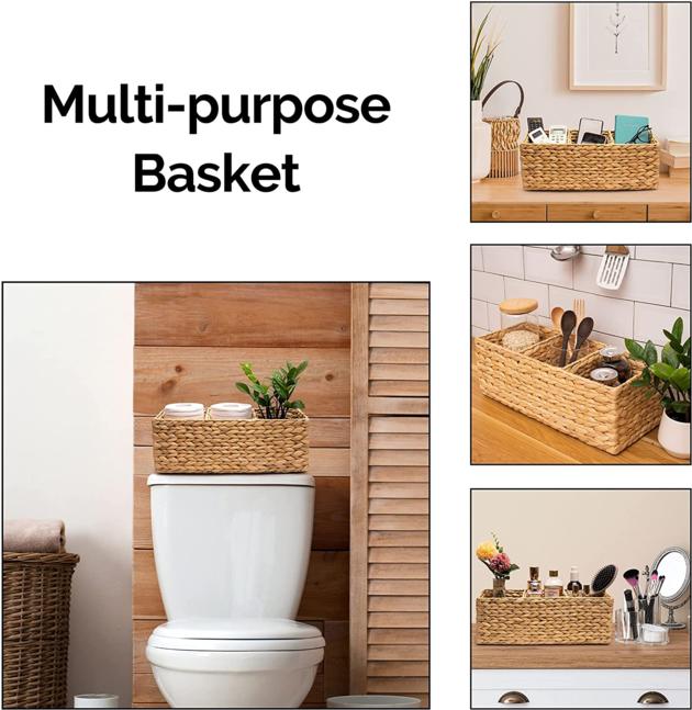 Water Hyacinth Toilet Paper Tank Tray