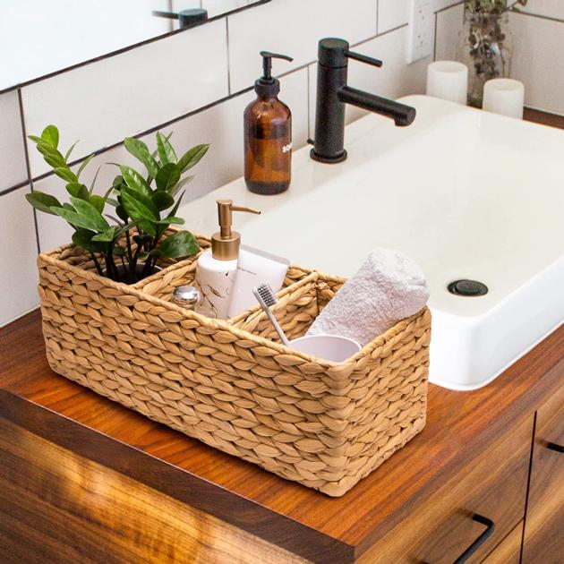 Water Hyacinth Toilet Paper Tank Tray