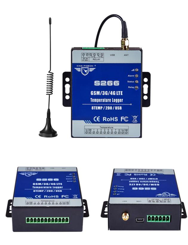 S266 GSM 3G 4G Temperature Data