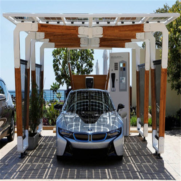 Hot-dip galvanized carbon steel ground mounting system for solar carport or parking lot