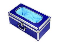 Dark Blue Aluminium Alloy Shoe Cover Machine 