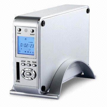 3.5-inch media HDD Player with Card Reader, LCD Display, FAN and SATA, Supports MP3, MP4 and PMP For