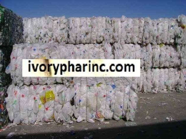 HDPE Scrap Bottles For Sale, Milk baled bottle, plastic scrap for sale,