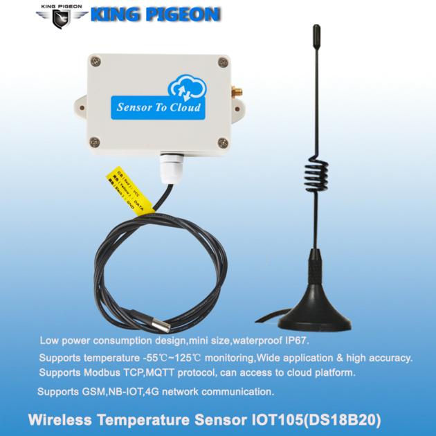 IOT105  Wireless Modbus MQTT Low Consumption Temperature IoT Sensor