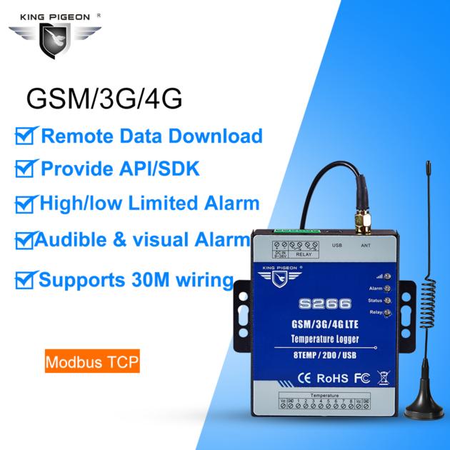 S266 GSM 3G 4G Temperature Data